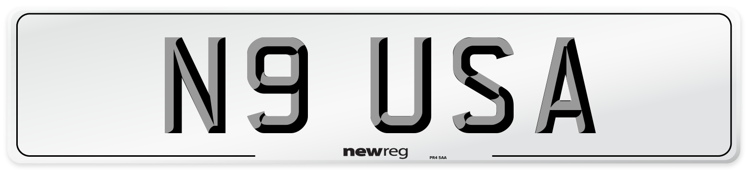 N9 USA Number Plate from New Reg